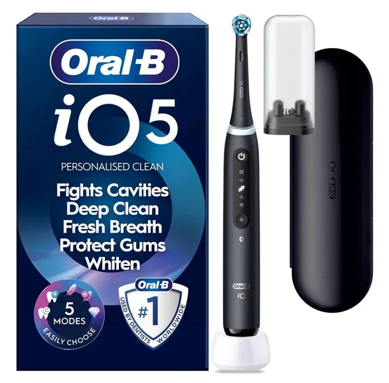 Oral-B iO5 Matt Black elektrisk tannbørste
